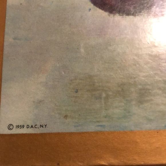 Hank Boj Lithograph 1959 Vintage Hot Plate Plaque - Picture 7 of 15